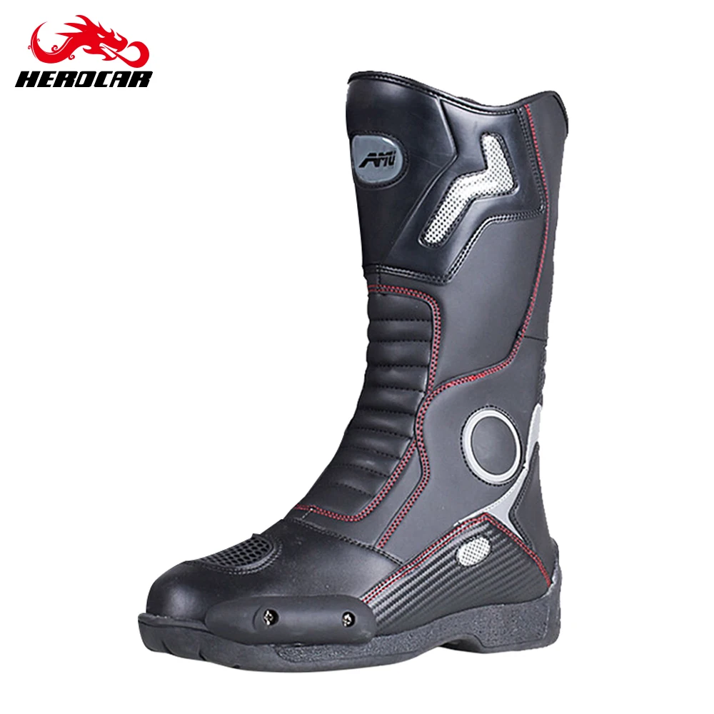 Новинка 2020 кожаные мотоциклетные ботинки мужские гоночные сапоги высшего
