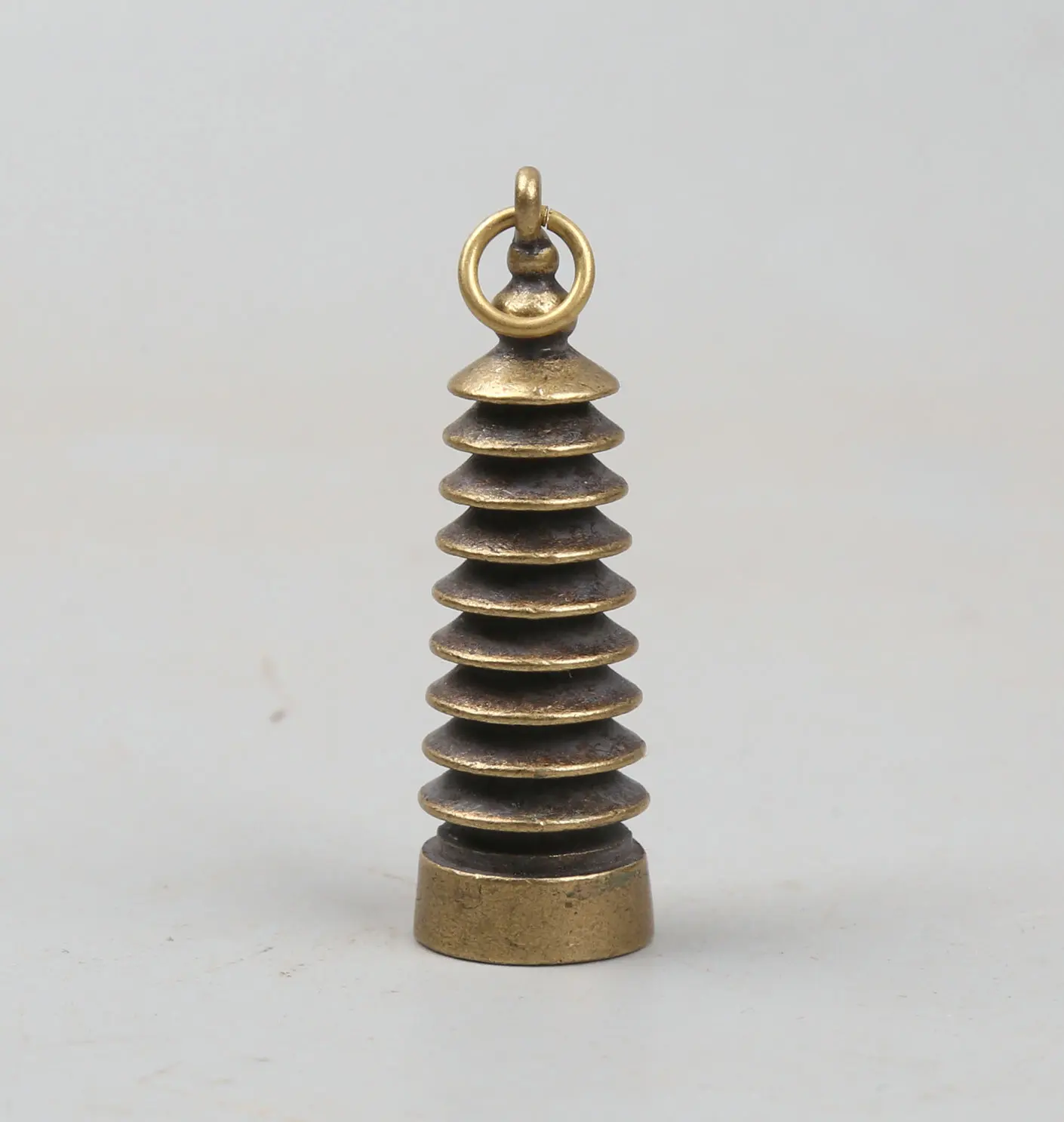 46 мм/1 8 &quotКоллекция Curio редкие китайские маленькие бронзовые изысканные вен Чанг