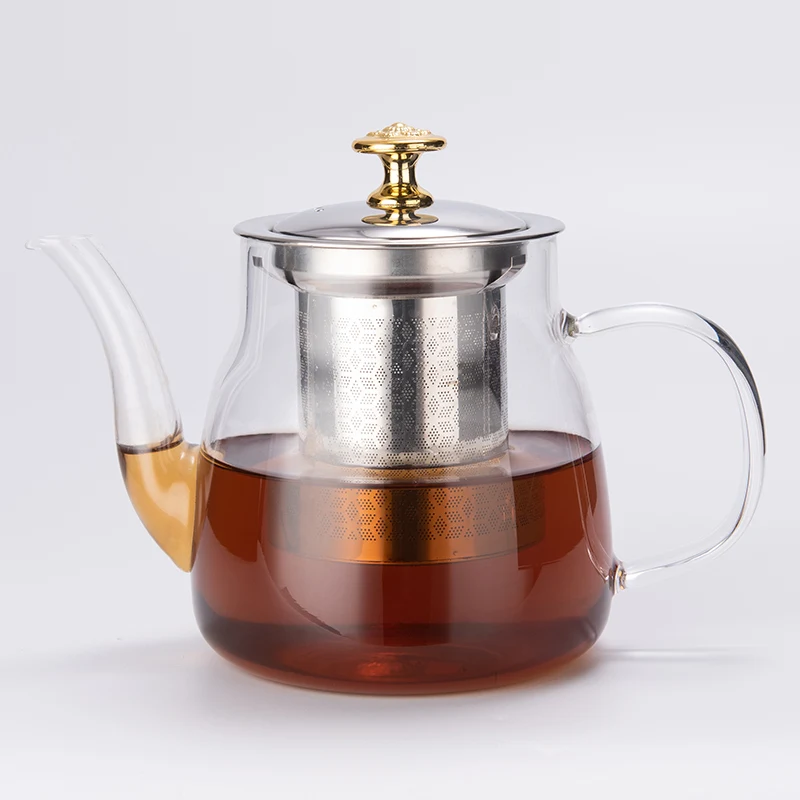 

Glass Teapot Glassware Kettle Tea Infuser Heat-resistant Filter Kettle Tea Pot Travel Teaware Taste Holder Home Decoration