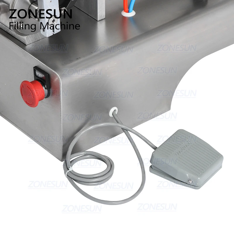 

ZONESUN Mixing with Heater Filler Very Viscous Material Paste Sugar Chocolate Sauce Packaging Equipment Bottle Filling Machine