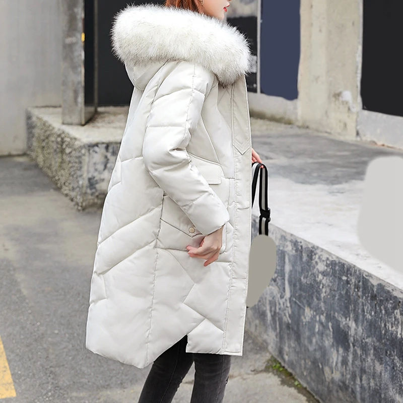 RealShe/женское пальто размера плюс с капюшоном длинный рукав зимняя женская парка