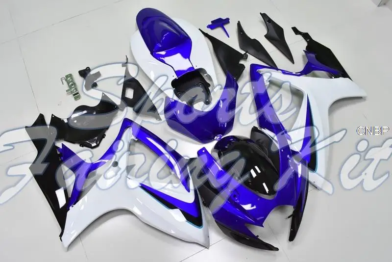 Набор для всего тела GSXR 600 2006 - 2007 K6 синий белый черный корпус комплекты GSX R 750 07