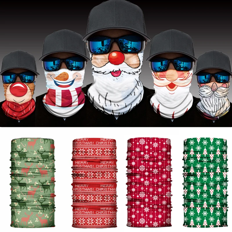 

Рождественские велосипедные рыболовные банданы головные уборы теплые гетры бандана шапки маска для бега велосипедная бандана спортивный ...