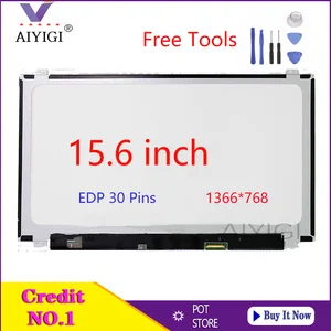 15 6 inch laptop slim screen panel ltn156at31 lp156wh3 tps1 nt156whm n12 lp156whu tpa1 b156xw04 v 8 b156xtn03 1 display 30pins free global shipping