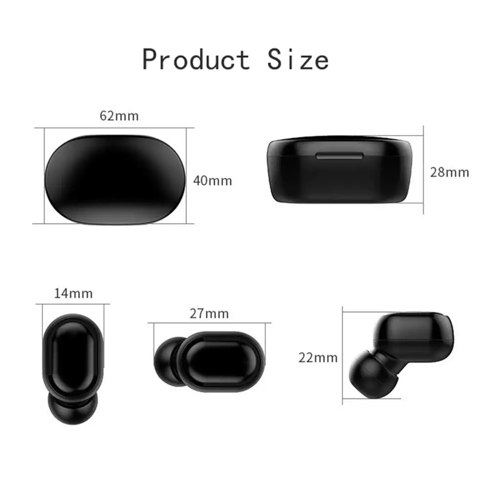 

A7S TWS Wireless Headphones Bluetooth 5.0 Sport Waterproof 9D Stereo Noise Cancelling LED Display Charging Boxfor Xiaomi Redmi