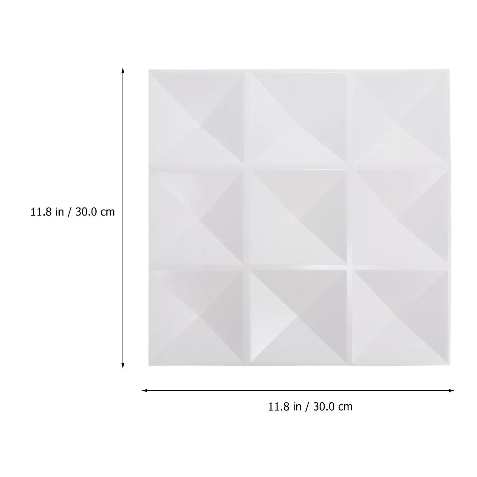 

12pcs PVC Wall Panel Three-dimensional Boards Sound Insulation Boards (White)