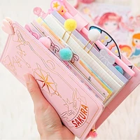 anime card captor sakura handbook looseleaf diary notebook school season cosplay girly heart handbook set accessories