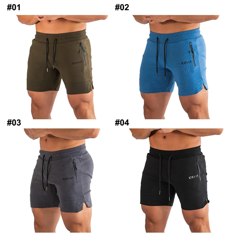 

Fitness Shorts Men Casual Style Drawstring Polyester Short Pants Sports Trousers For Fitness New Arrival..