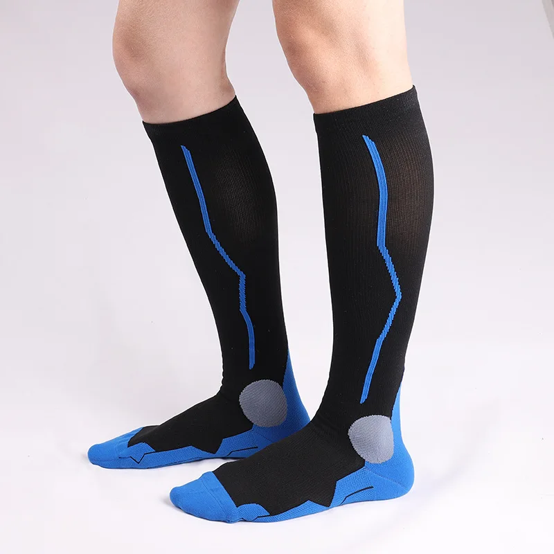 Спортивные Компрессионные носки для мужчин и женщин 20 30 мм рт. Ст. хорошо подходят