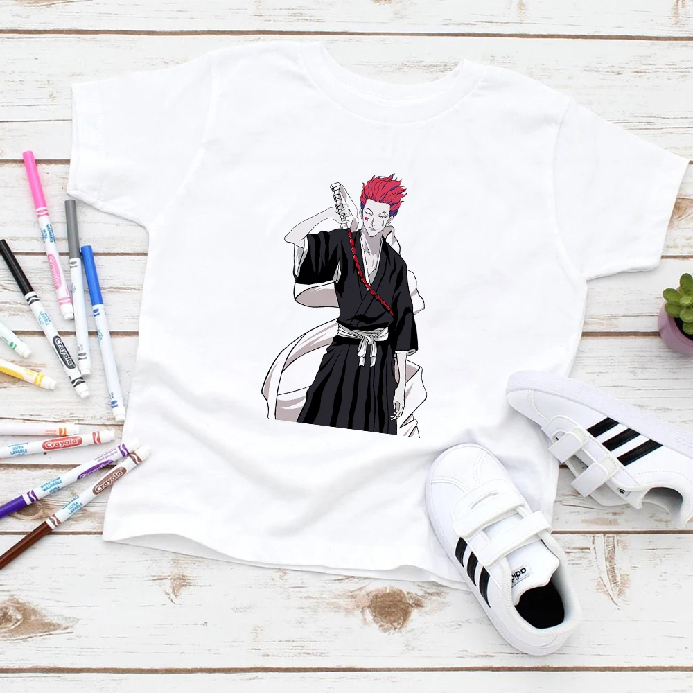 

Hunter X Hunter Hisoka Hipster Kids Shirt Anime Harajuku Style Teens Boys T-shirt Oversized Children's Clothing 2-12 Years