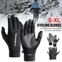 new winter cycling gloves waterproof winter thermal touch screen non slip motorbike bicycle riding gloves for men and women