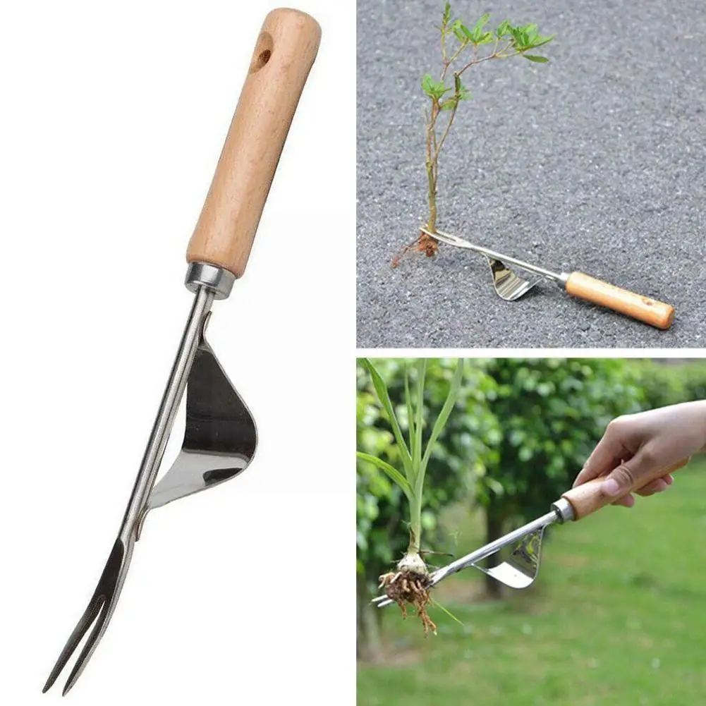 

1PC Garden Weeder Tool Lawn Sturdy Digging Puller Hand Easy Grass puller Apply Removal Effective Trimming Long Handle Weedi V7X9