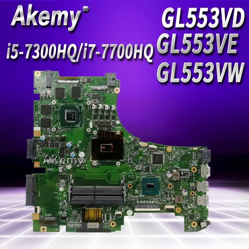 Трока! Материнская плата для ноутбука для ASUS ROG GL553VD GL553VE GL553VW GL553V GL553 GTX1050M GTX960M i7/i5 cpu