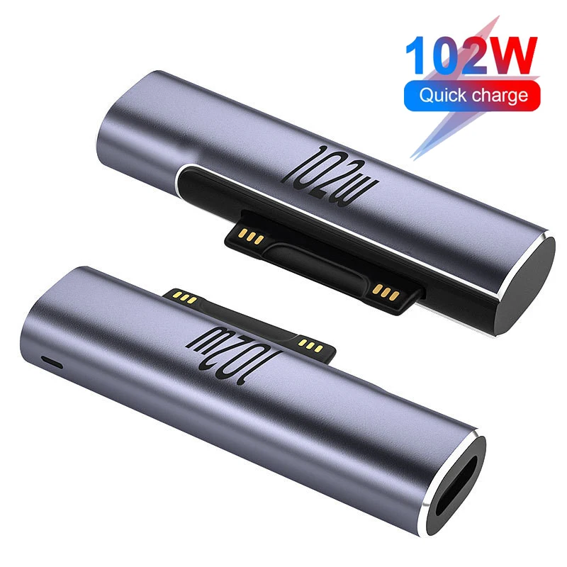 

Адаптер зарядный магнитный с разъемами USB Type-C и USB Type-C, 102 Вт