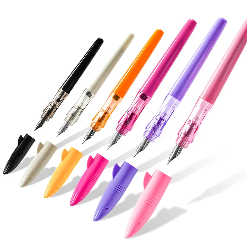 Перьевая ручка Jinhao [Shark] цветная пластиковая карандаш с металлическим тонким