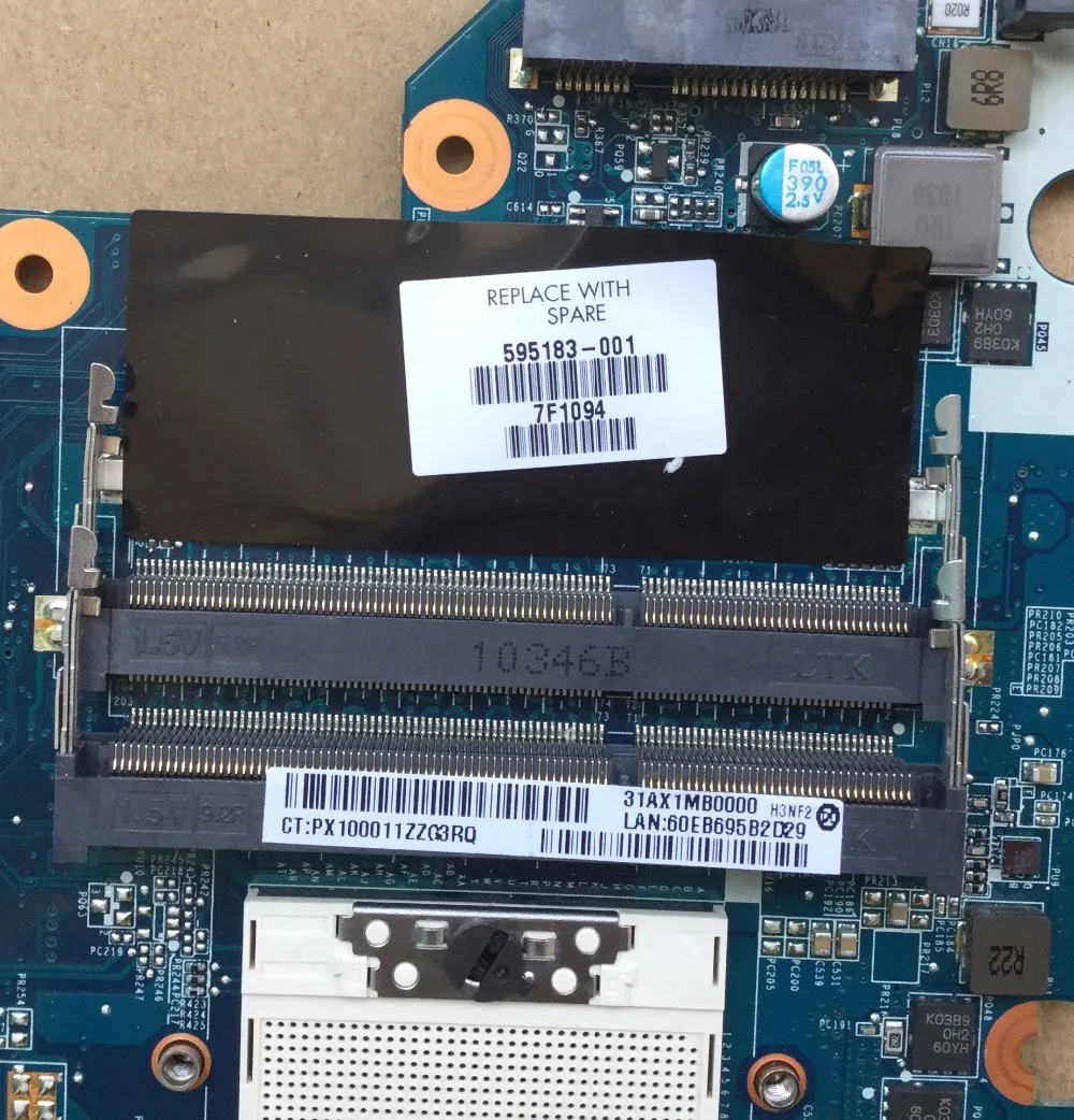 Материнская плата KEFU 595183 001 материнская HP CQ42 G42 G62 CQ62 для ноутбука DAOAX1MB6F0 DA0AX1MB6H0 100%