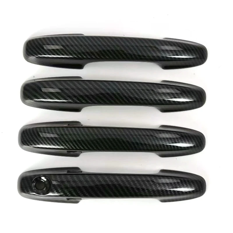 for Ford Focus 2019 2020 Carbon Fiber Color Door Handle Cover Trim Decoration Frame with 2 Smart Hole Car Accessories | Автомобили и
