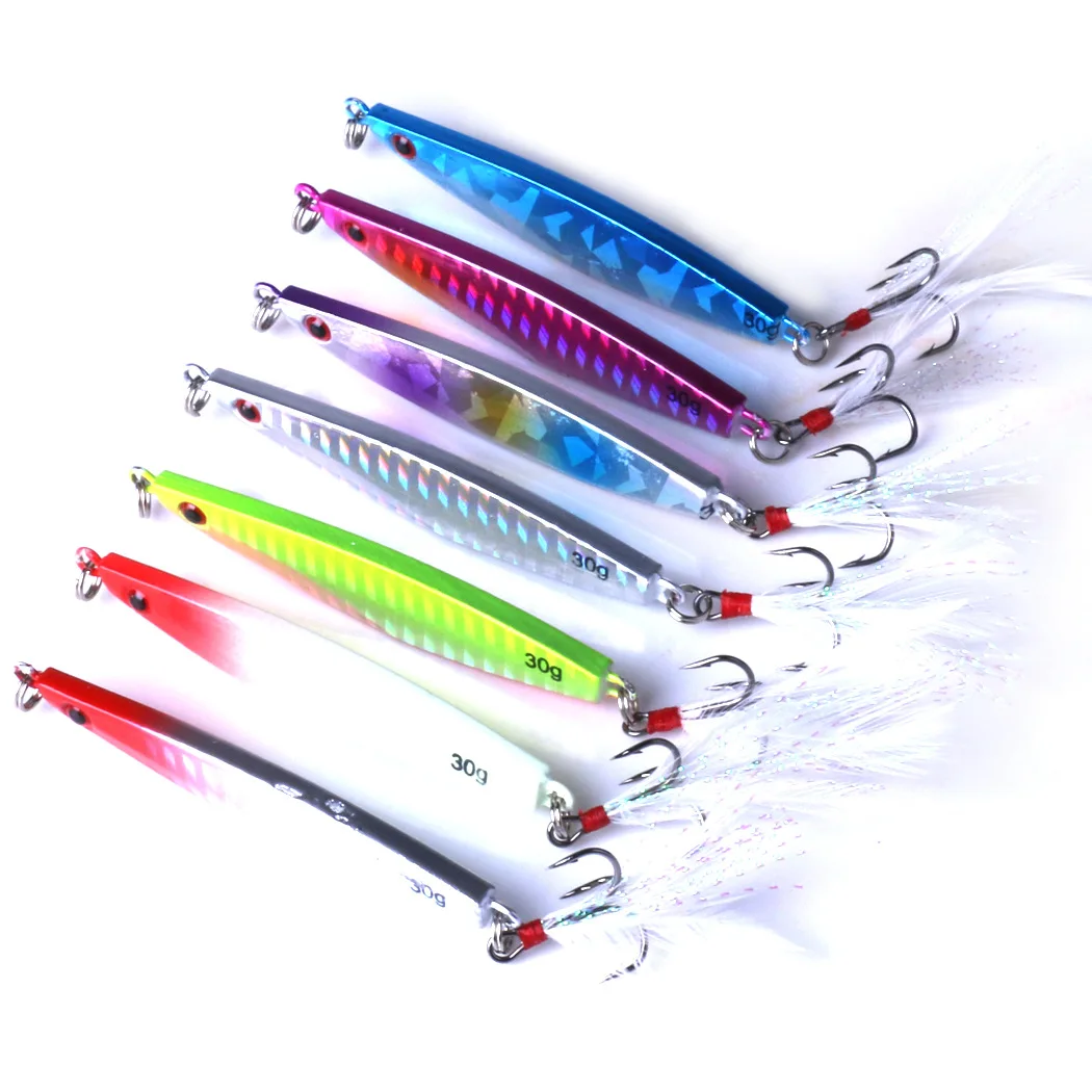 

Fishing Lures Wobbler Casting Jig Metal Jigging Spoon Crankbaits 3D Eyes Artifical Trolling Baits Seafishing Pesca
