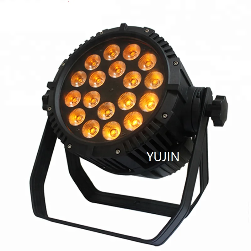 8 шт./партия Dmx512 Ip65 Водонепроницаемый 18*18 Вт rgbwa УФ сценический DJ Светодиодный