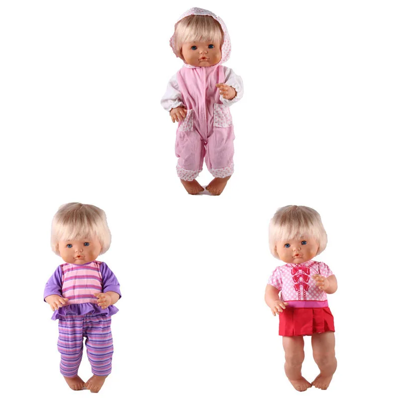style 1 41 см Nenuco Кукла Одежда Nenuco Ropa y su Hermanita 3 шт./лот Новая повседневная одежда и платья для 16 дюймов My Little Nenuco кукла - Цвет: style 1