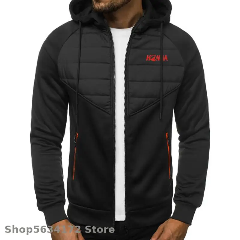

New Zipper Men Cotton Casual Warm Padded Sports Jacket For Golf Brand Jacket