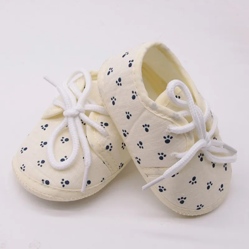 Newborn baby girl shoes cute wave printing stitching casual style Princess kids slip 0-18 months toddler |