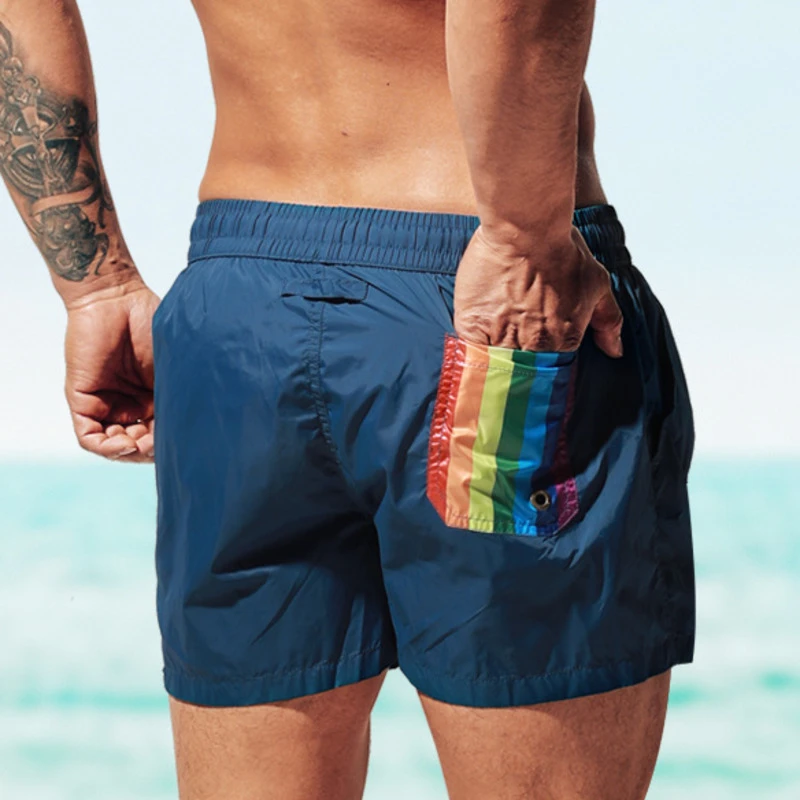 

Desmiit Waterproof Beach Shorts Mens Swimming Shorts Men Swimwear Swim Short Male Beach Surf Boardshorts Bathing Suit Sport Wear