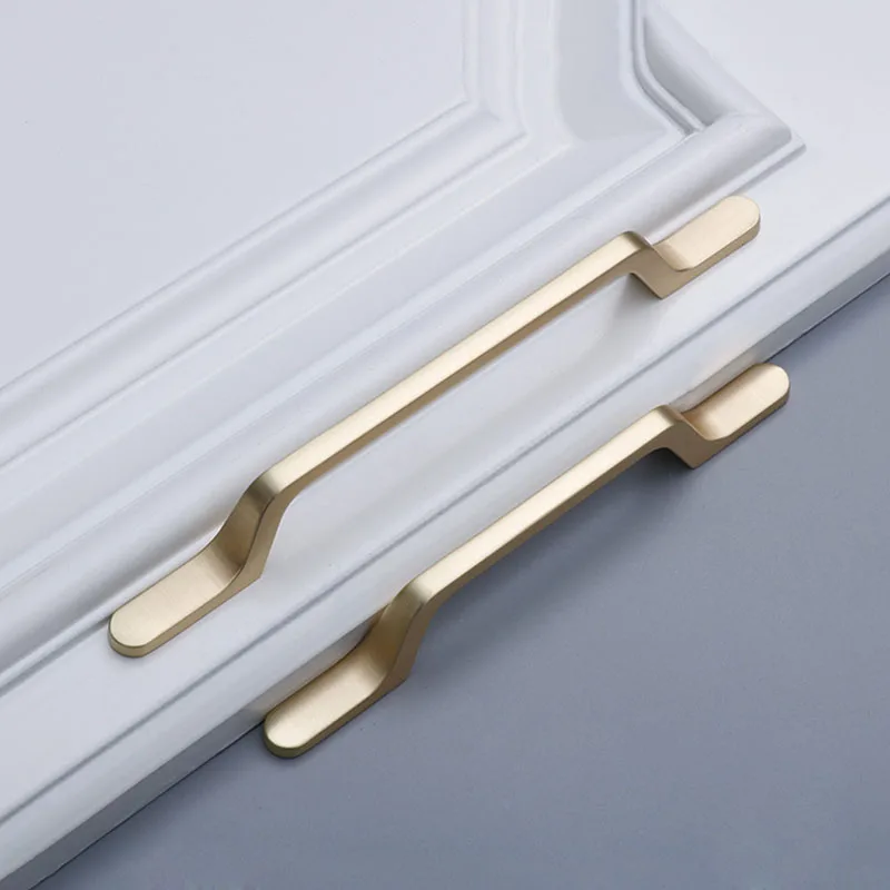 Золотые латунные ручки для кухонного шкафа дверей ящика/комода европейская мода