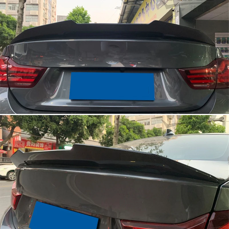 

Подходит для BMW M4 Series Coupe F82 спойлер 2013-2019 года 2 двери глянцевый черный углеродное волокно заднее крыло PSM стильные аксессуары комплект кузов...