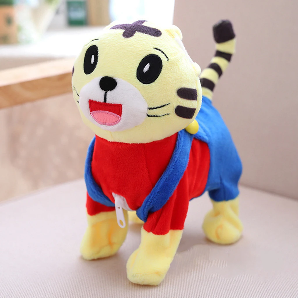 

Plush Tiger Toys, Electronic Tiger Toy, Singing Walking Musical Soft Toys for Baby Girl Boy Kids