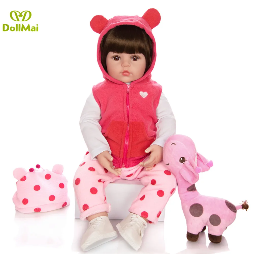 19 &quot48 см кукла ручной работы для младенцев силиконовая виниловая Кукла Reborn menina