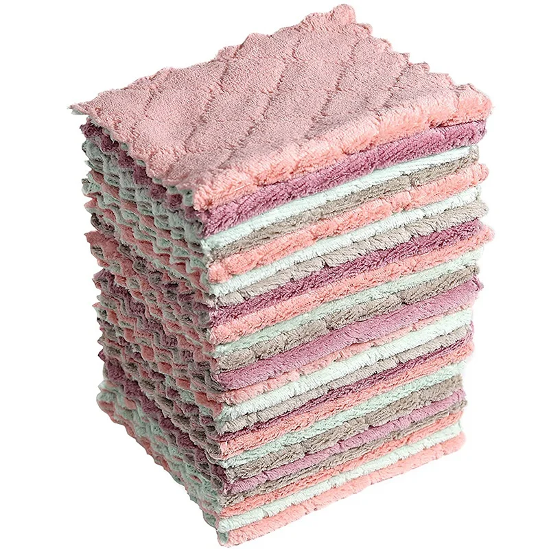 

Набор кухонных полотенец и посуды из 24 предметов, чистящая ткань из микрофибры, кухонная ткань, полотенца для посуды, тряпки для пыли