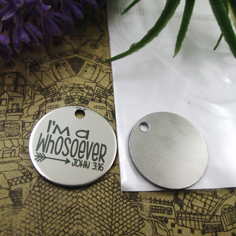 10pcs--&quotI AM A WHOSOEVER&quotstainless steel charms 5 styles for choosing DIY Charms necklace bracelets | Украшения и