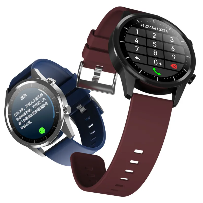 Новинка 2020 умные часы F35 с круглым сенсорным экраном ЭКГ Bluetooth музыка