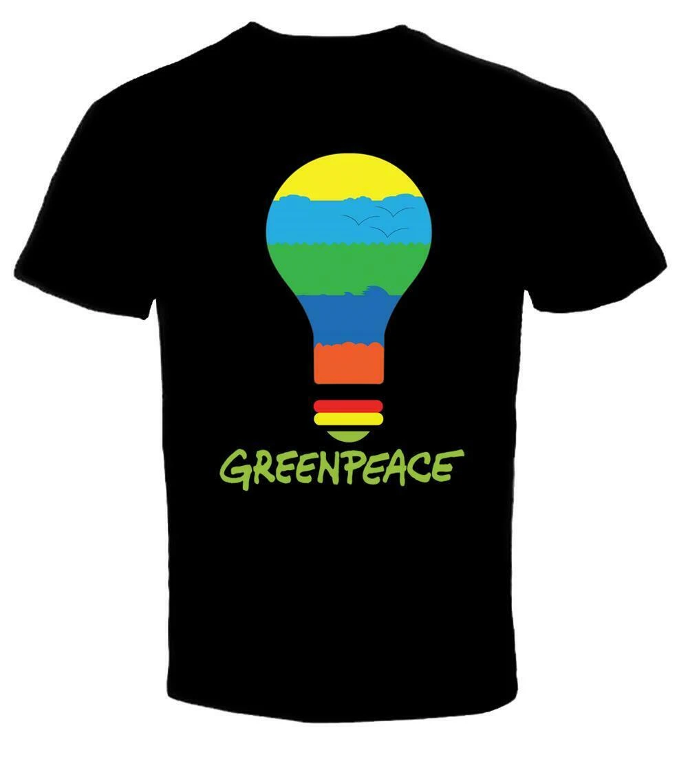 Новинка футболка Greenpeace 4 американский размер Классическая дизайнерская Em1 |