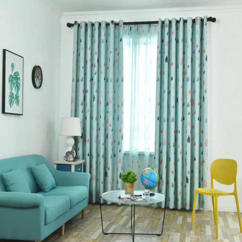 Curtain Geometric Pattern Check Printed Panel High Shading Rate Summer Window Treatment for Living Room Bedroom | Дом и сад