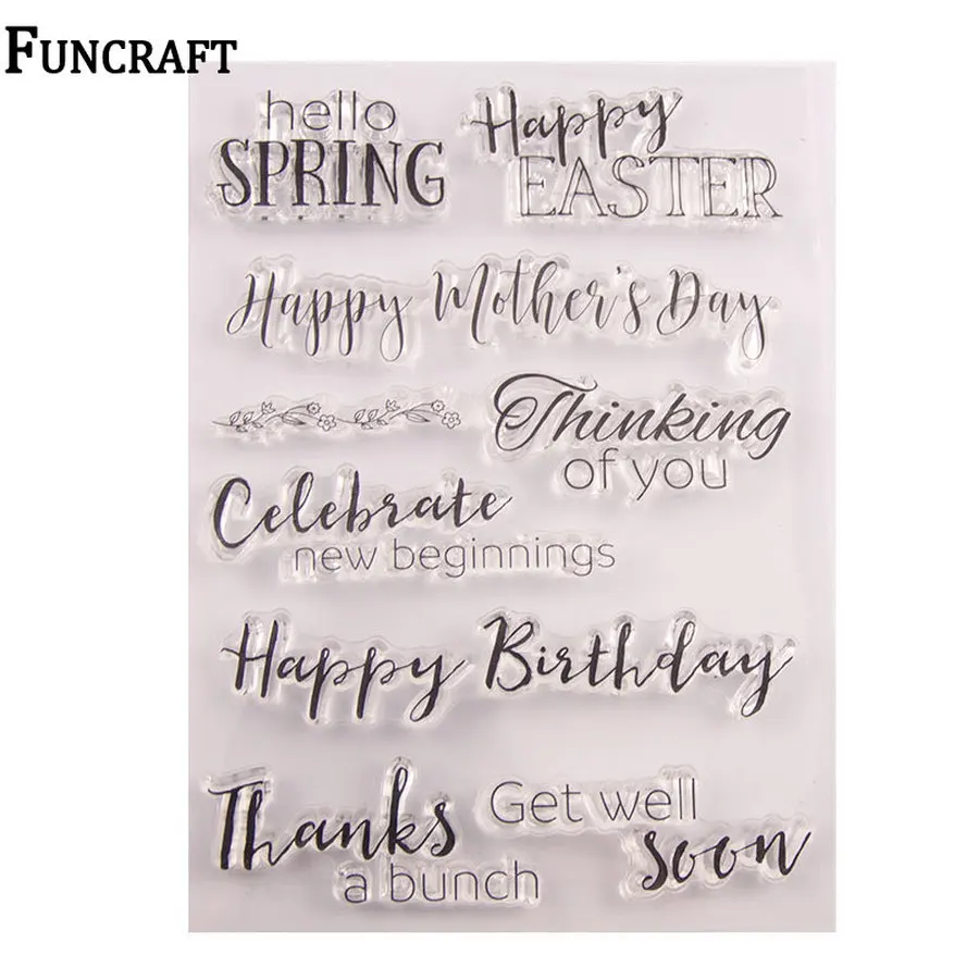 1 лист с днем Пасхи рождения спасибо праздновать буквы ясные штампы для