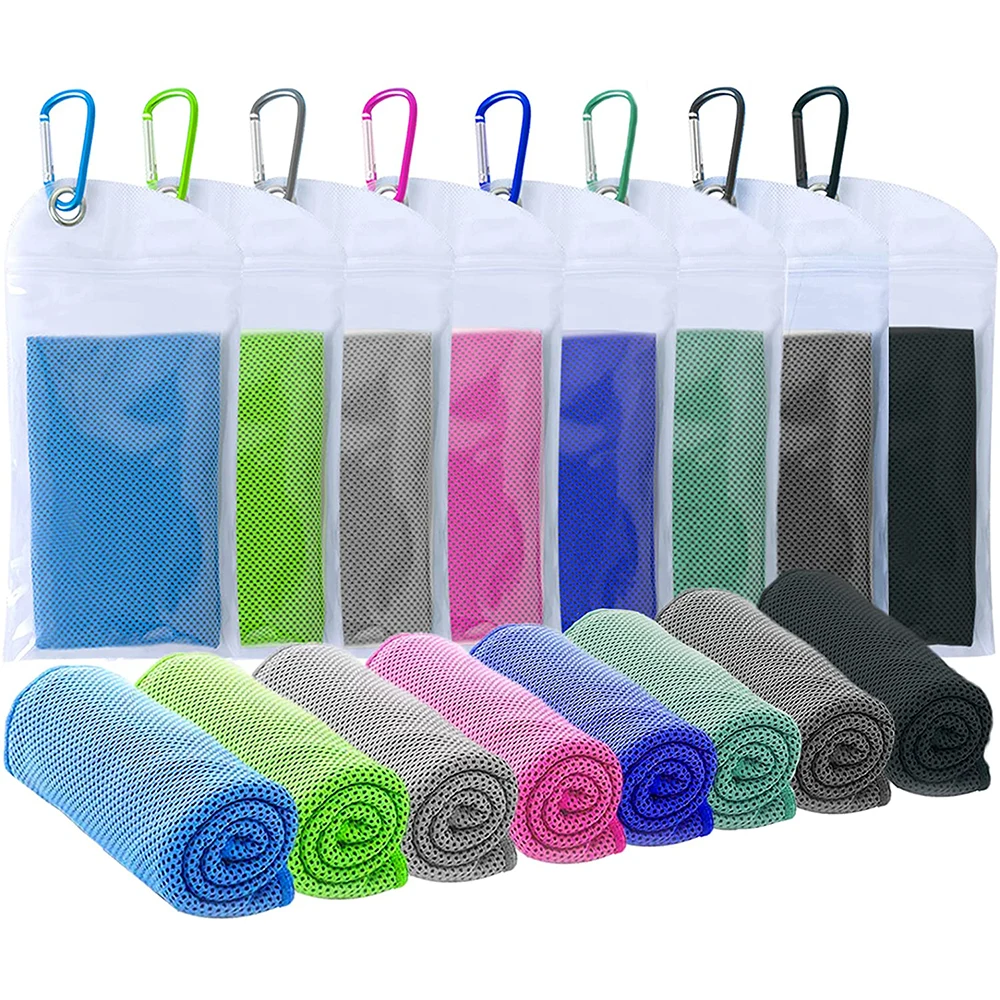 

Double Layer Quick Drying Microfiber Towel Sports Instant Cooling Ice Towel Portable Outdoor Travel Fitness Running Towel
