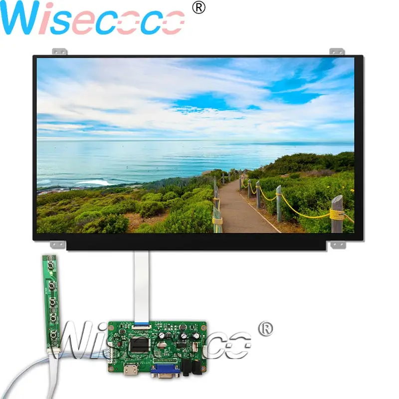 Wisecoco 15 6 дюймов FHD 1080P матовый ЖК экран тонкий дисплей eDP 30 контактов с EDP VGA HDMI плата