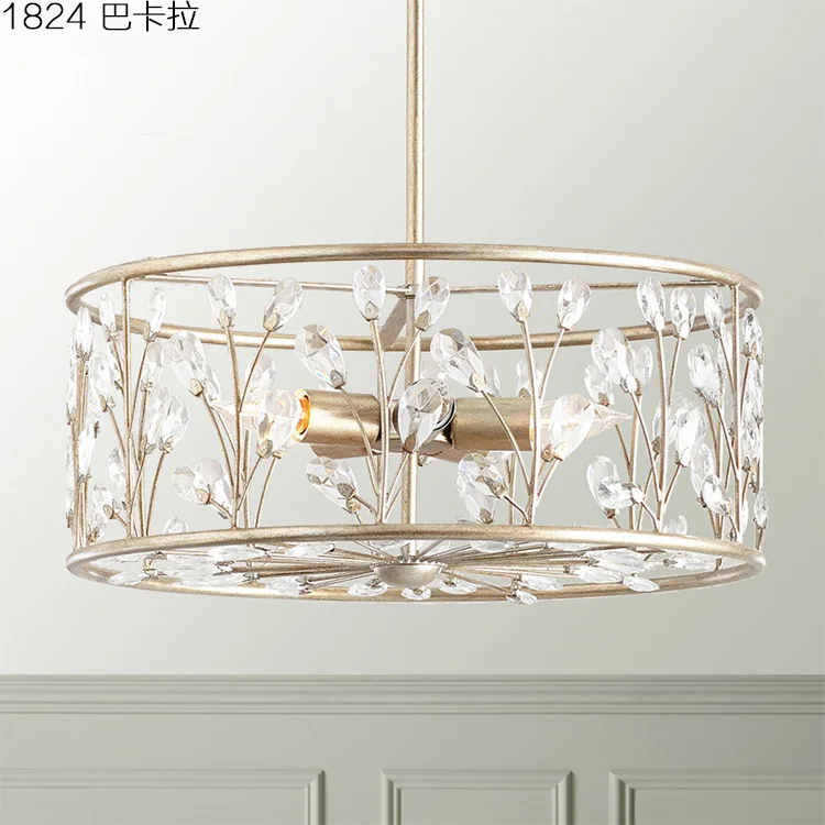 

Crystal chandelier simple light luxury guest restaurant creative Nordic bedroom study balcony porch chandelier