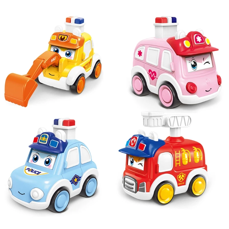

Cartoon Vehicle Model Car Pull Back Construction Car Baby Birthday Party Gift