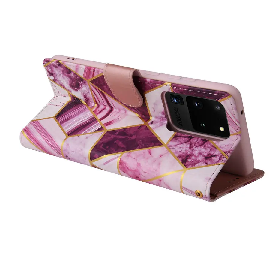 

Leather Wallet Flip Case For Samsung Galaxy S20 Ultra Marble Card Case Samsung S20 S 20 Plus Stand Cover for Galaxy S20 Fundas