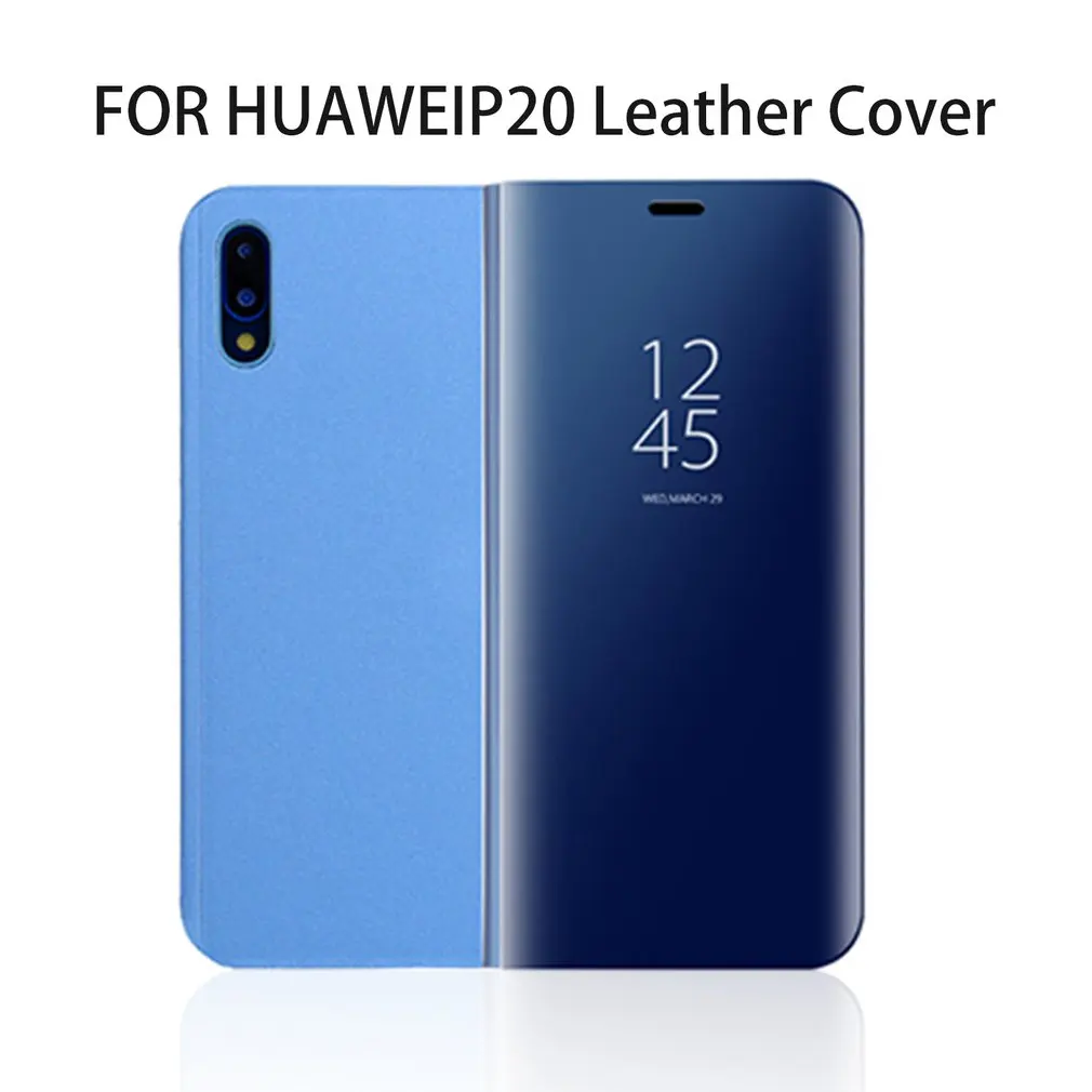 Роскошные 2 в 1 сенсорный экран зеркало заднего вида для телефона с откидной