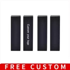 100 шт.лот Бесплатно индивидуальные 25*25*105 мм черные бумажные коробки для упаковки духов только коробка бесплатно добавить логотип