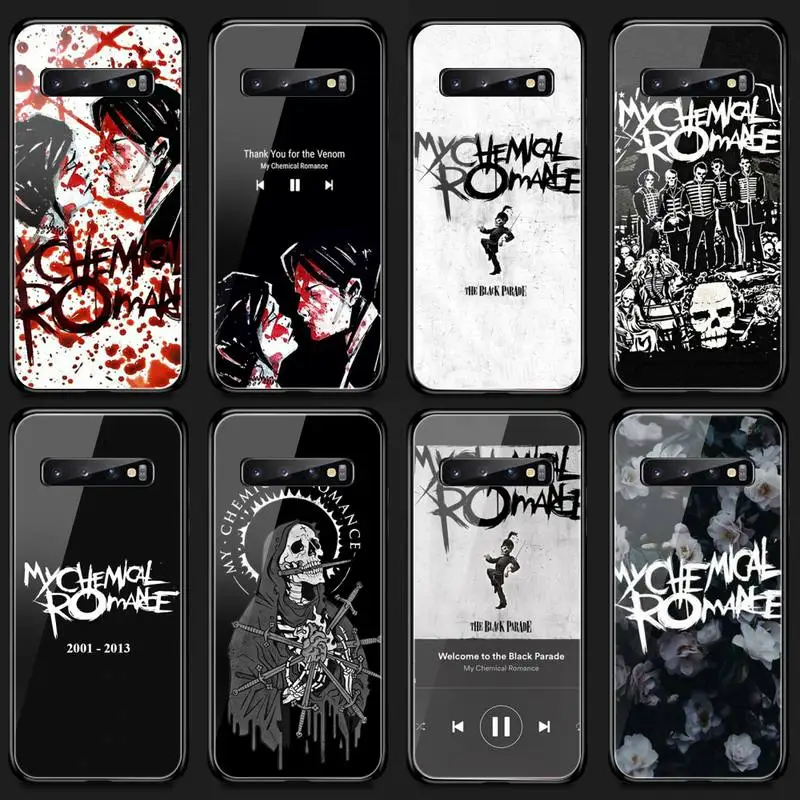 Чехол для телефона Hrmes My Chemical Romance закаленное стекло Samsung S20 Plus S7 S8 S9 S10E Note 8 9 10 A7 2018 |