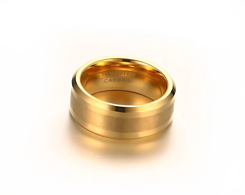 Роскошное кольцо для мужчин и женщин полное матовое обручальное из карбида