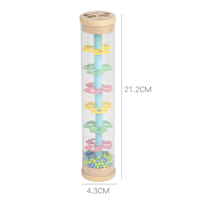 

Montessori early education baby toy color rain sound tube simulation rain sound hearing training fun toy gift for children
