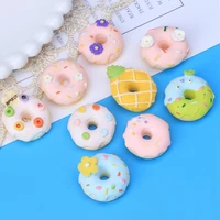 wholesalekawaii simulation miniature donuts resin flat back donut cabochon for dolls house diy scrapbooking