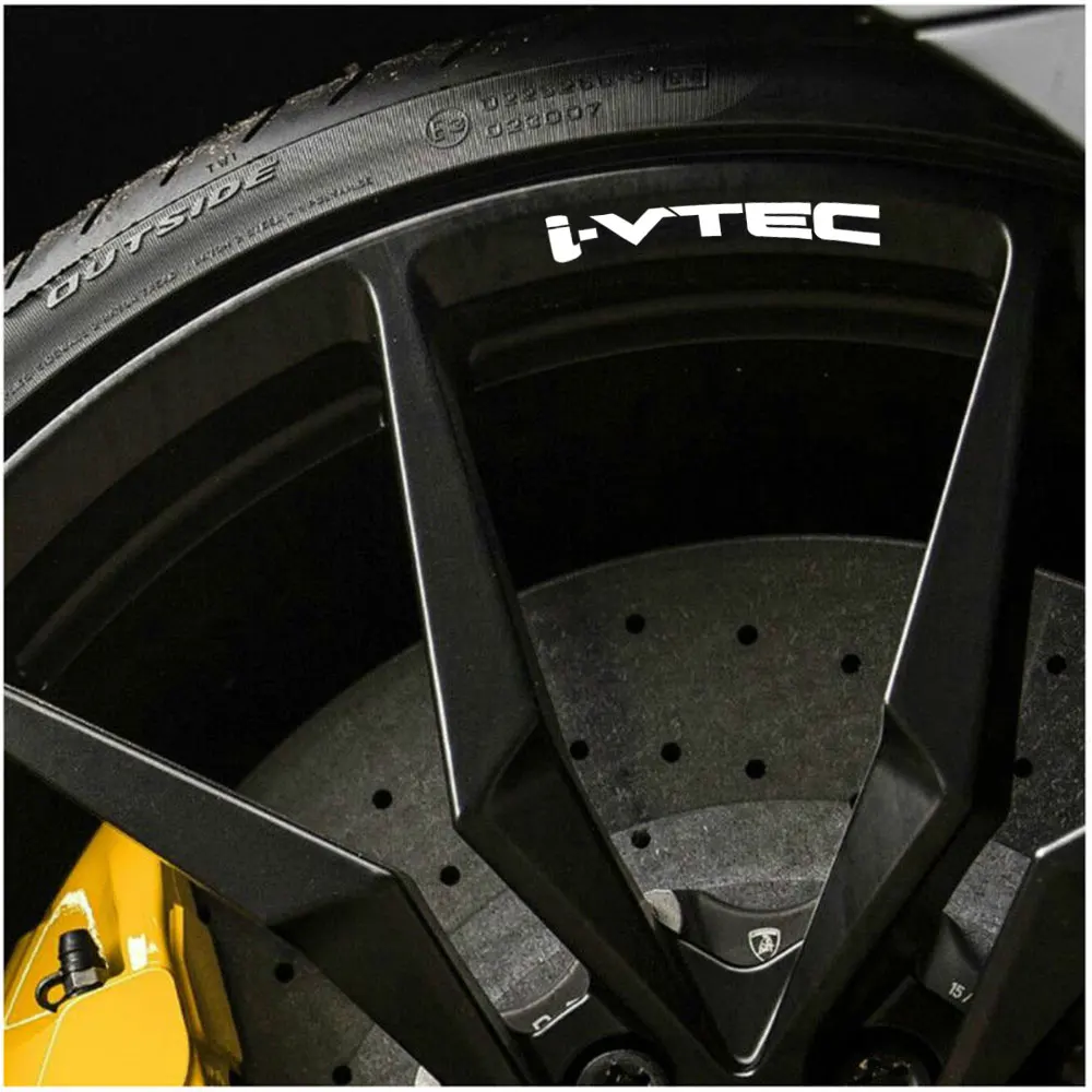 4 шт. для Honda i vtec диски из сплава колеса с наклейкой наклейки на бампер