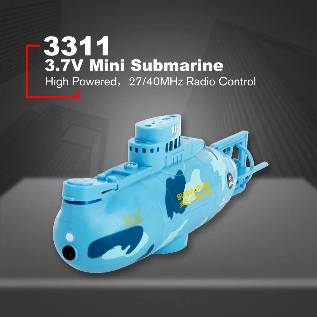 Мини подводная лодка RC скоростная лодка модель с высокой мощностью RC Подводная лодка для детей